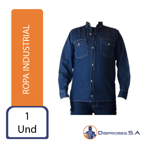 Camisa de Jean Industrial Tallas: S-M-XL